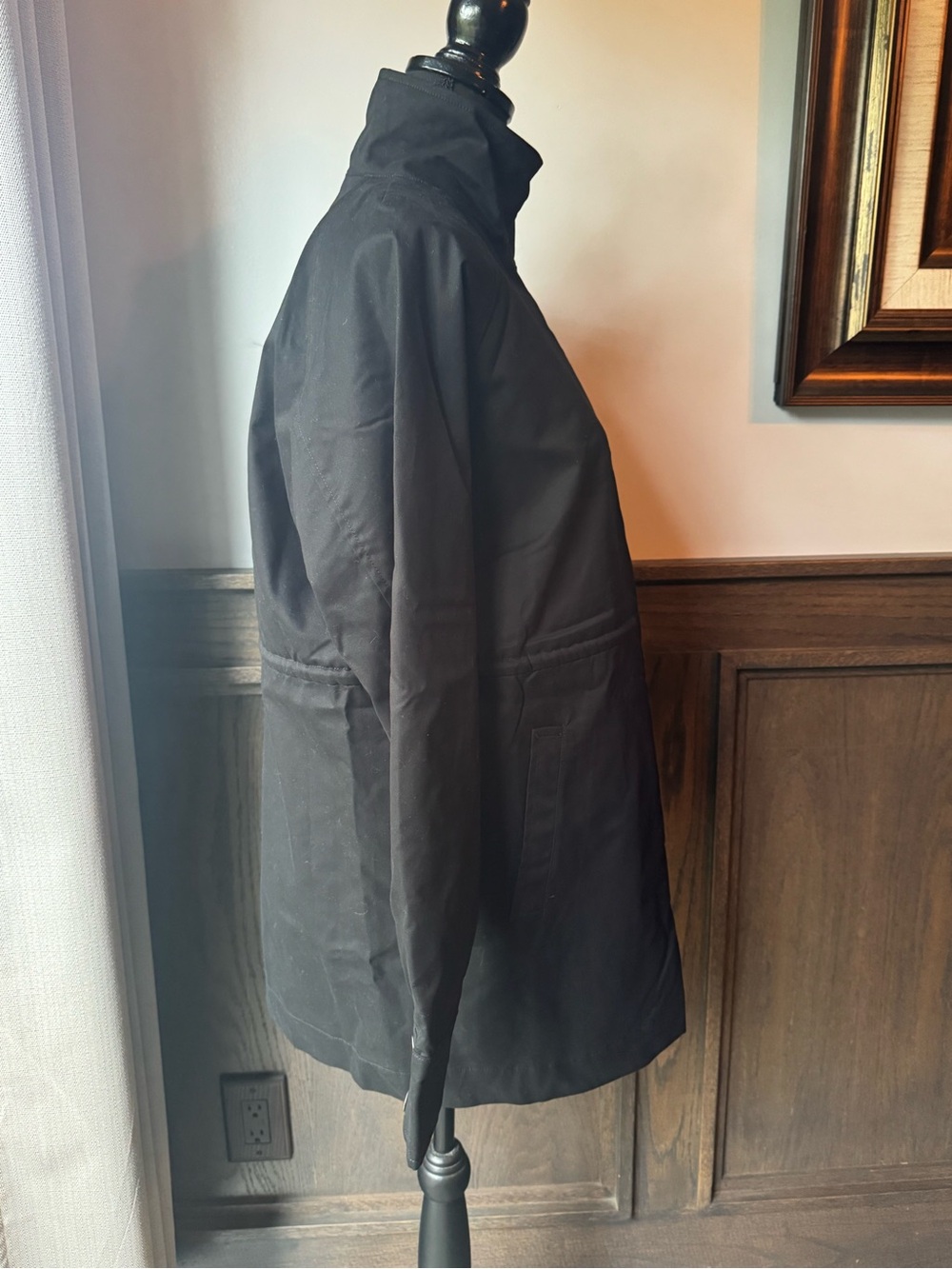 A new day Women's BlackDrawstring Waist Parka Jacket small NWT - Picture 10 of 10